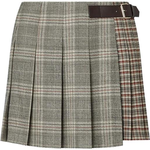 LIU JO pleated miniskirt - grigio