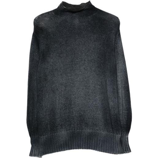 Avant Toi maglione con effetto schiarito - blu