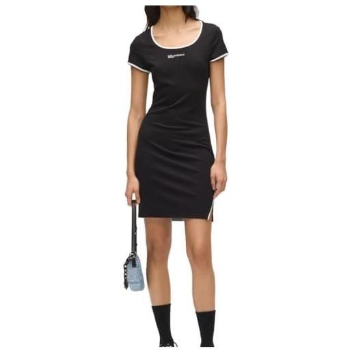 Karl lagerfeld jeans donne ribbed logo dress