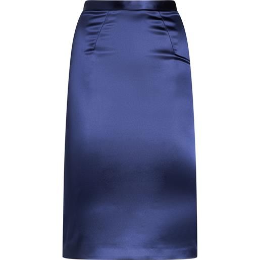 ELISABETTA FRANCHI - gonna midi - blu notte