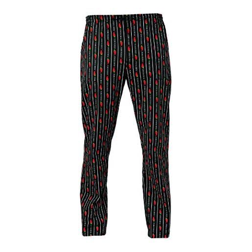 GIBLOR'S art. 10m1532 pantalone atene con elastico in vita fantasia peperoncino (l)