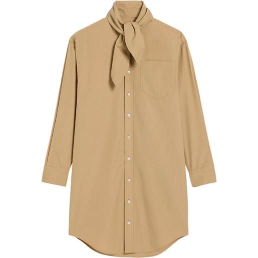 AMI Paris chemisier con foulard - toni neutri