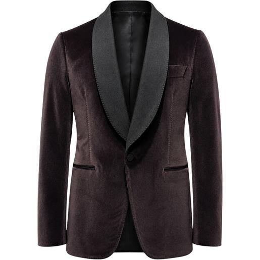 FRANZESE COLLECTION blazer con motivo red carpet - marrone