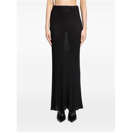 Balenciaga gonna semi trasparente - nero