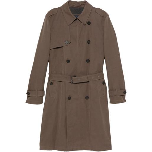 Herno cappotto doppiopetto con cintura - marrone
