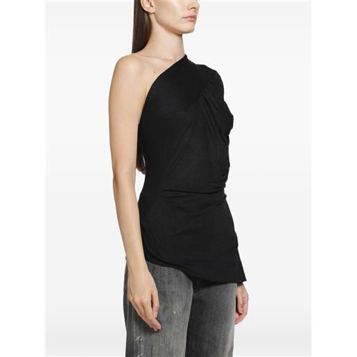 Vivienne Westwood top andalouse asimmetrico con drappeggio - nero