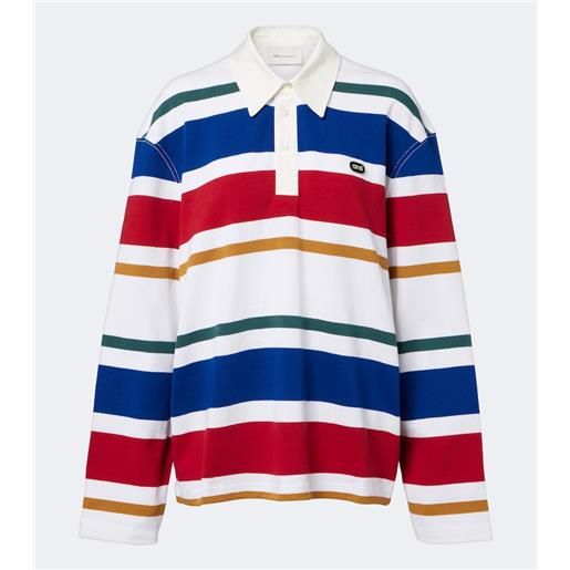 Ami Paris polo oversize in cotone a righe
