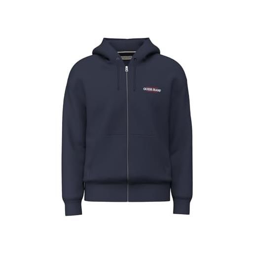 Guess gj zip hood reg am trad sweat sweatshirt uomo (pacco da 1)