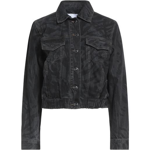 GANNI - giubbotto jeans - nero