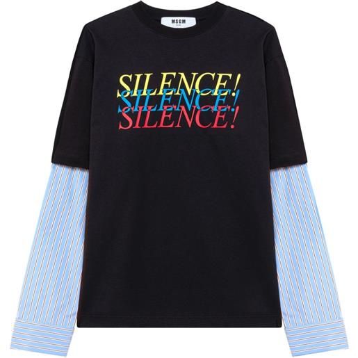 MSGM t-shirt con stampa - nero