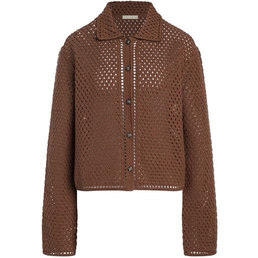 12 STOREEZ cardigan meadow - marrone