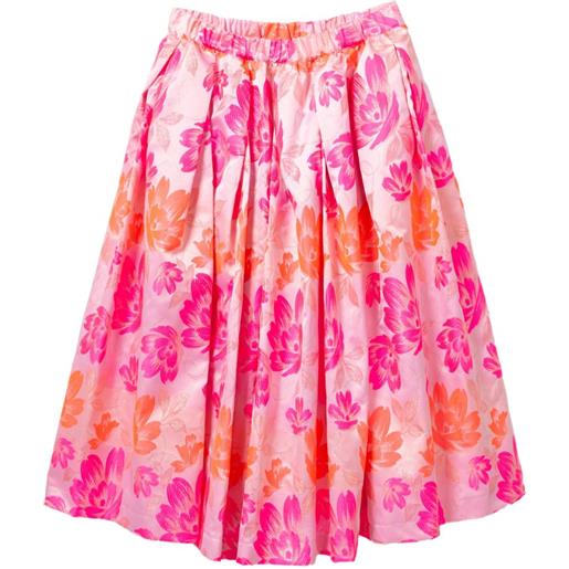 Comme Des Garçons Comme Des Garçons gonna midi a fiori - rosa