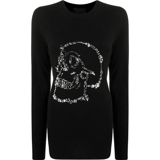 Philipp Plein maglione con decorazione - nero