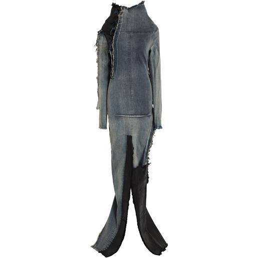 RICK OWENS - vestito in jeans - blu
