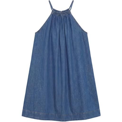 Reformation abito lungo con scollo all'americana - blu