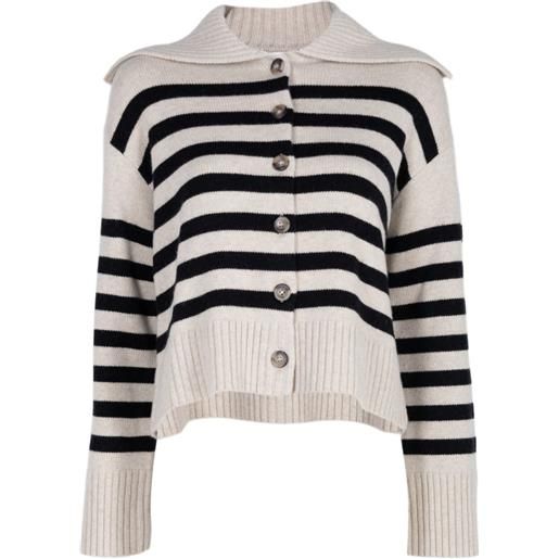 Altuzarra cardigan rainger a righe - toni neutri