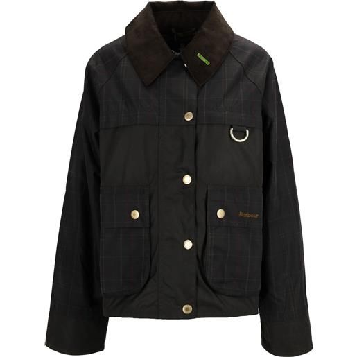 BARBOUR tartan spey wax jacket