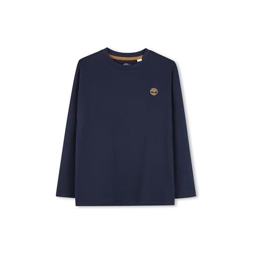 Timberland, t-shirt maniche lunghe in cotone bio, bambino