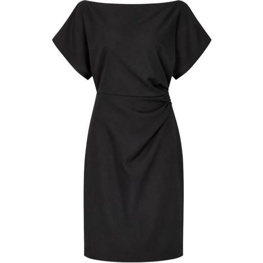 Club21 Collection abito corto thea drappeggiato - nero