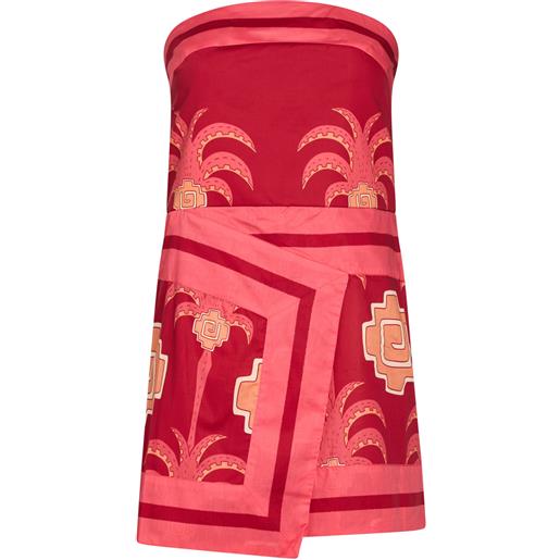JOHANNA ORTIZ - vestito a portafoglio - rosso