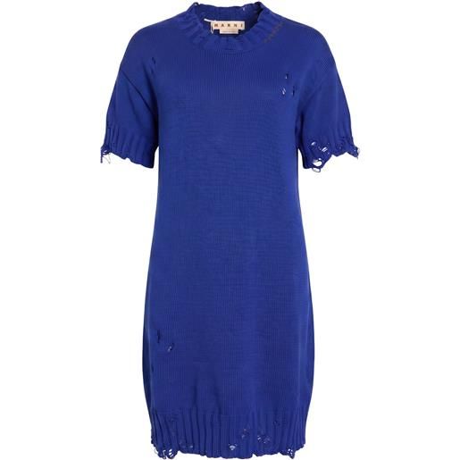 MARNI - vestito corto - blu china