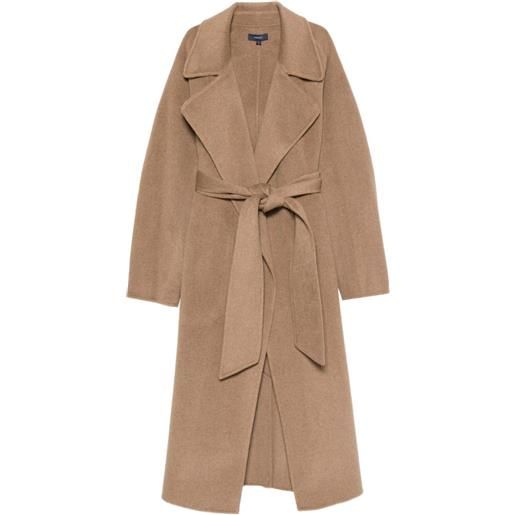 Soeur cappotto harvard con cintura - marrone