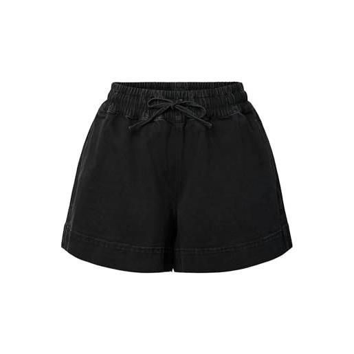 Pieces - pcbillo hw pull up denim shorts, pcbillo hw pull up denim shorts donna