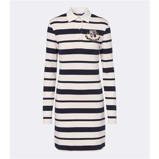 Acne Studios abito polo in jersey di misto cotone a righe
