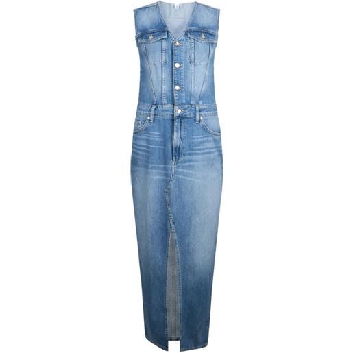 LIU JO abito denim lungo - blu