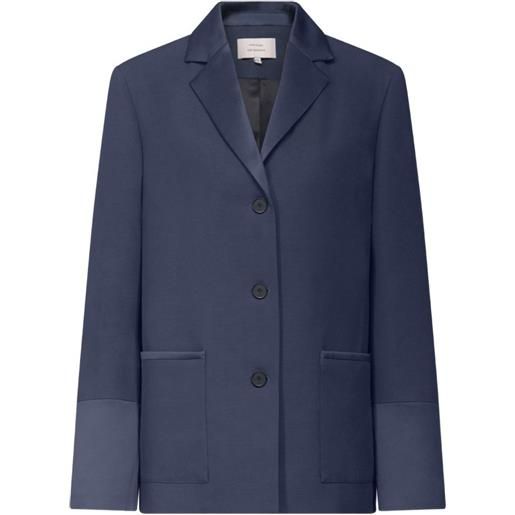 LouLou de Saison blazer rae con tasche applicate - blu