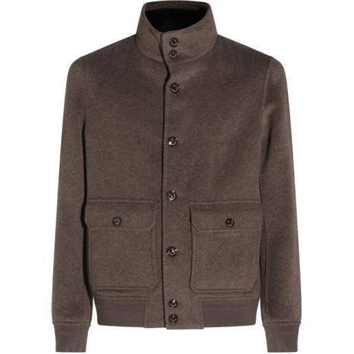 Montecore giacca in cashmere con bottoni - marrone