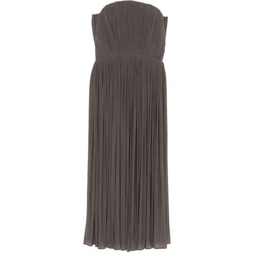 Magda Butrym abito midi senza spalline - grigio