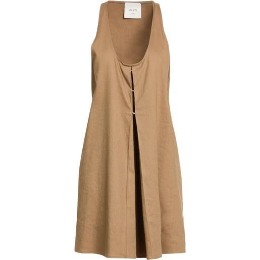 ALYSI - vestito corto - nocciola
