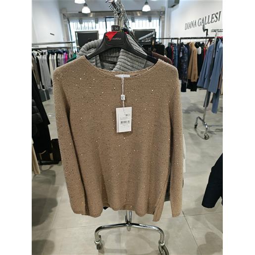 Luisa viola maglia donna lunga filato pailetess m156l0-53gm