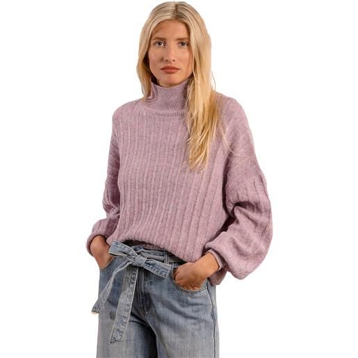 Molly Bracken maglia donna lupetto manica lunga lurex molly bracken t1662dn