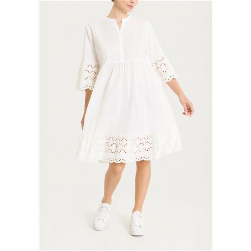 Ragno abito donna manica 3/4 serafino cotone estivo ds91dg