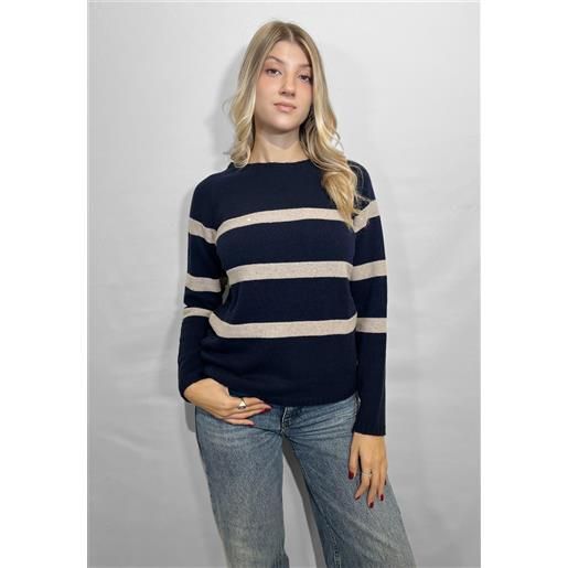 Premode maglia donna manica lunga lana cashmere rigata art. 345695