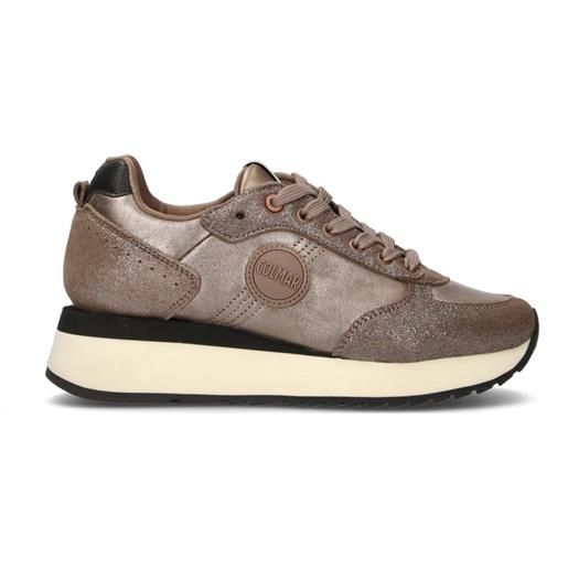 COLMAR sneaker donna taupe in pelle