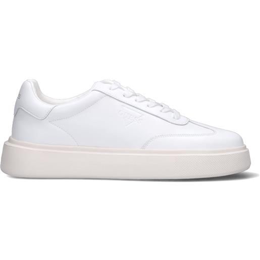 GUESS sneaker uomo bianca in pelle. 