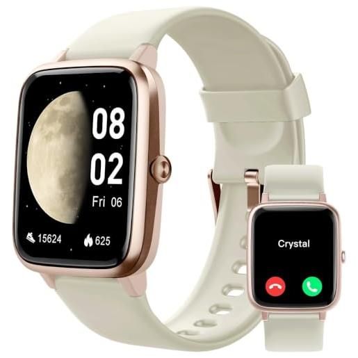 GRV smartwatch risponde alle chiamate per donna uomo impermeabile ip68 | pedometro frequenza cardiaca ossigenazione del sangue tracciamento del ciclo android ios compatibile