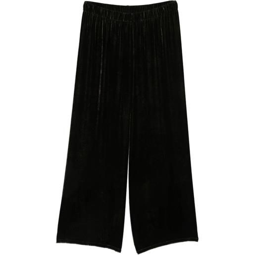 Avant Toi pantaloni pigiama elasticizzati in velluto - verde