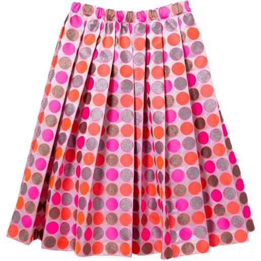 Comme Des Garçons Comme Des Garçons gonna plissettata a pois - rosso
