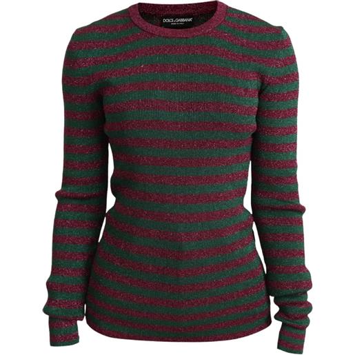 Dolce & Gabbana maglione a righe - rosso