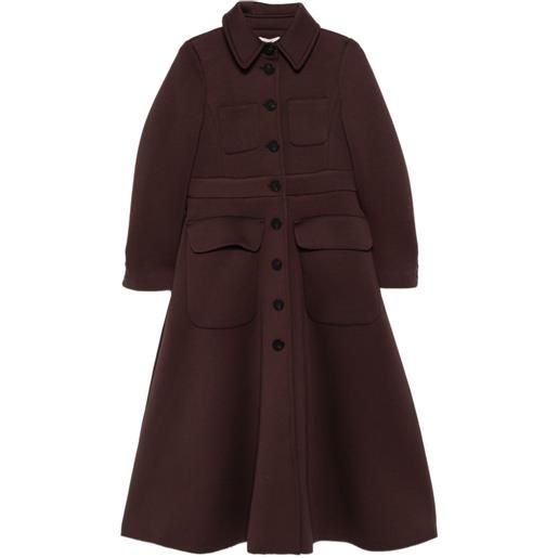 PSOPHIA cappotto svasato - marrone