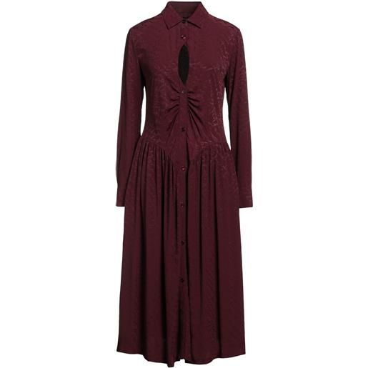 PINKO - vestito chemisier - bordeaux