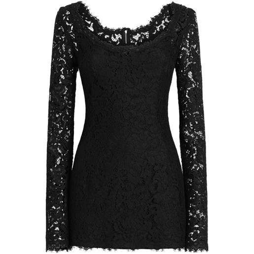 Dolce & Gabbana abito cordonetto in pizzo - nero