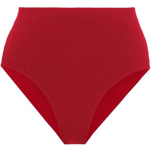 Ferragamo shorts a vita alta - rosso