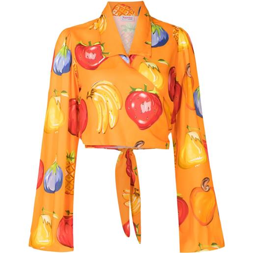 Amir Slama camicia con stampa - arancione