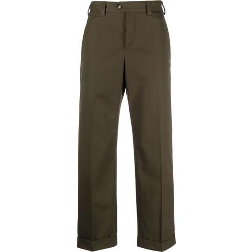 PT Torino pantaloni dritti con pieghe - verde