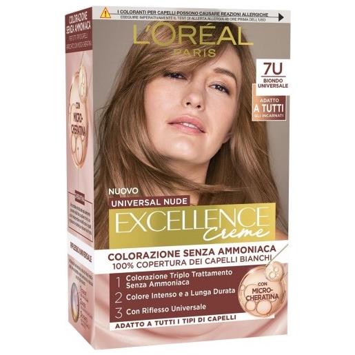L'Oreal Paris excellence crema colorante - 7u biondo universale